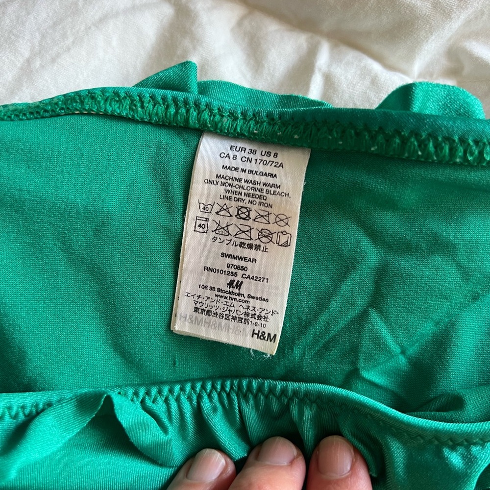 H&M Green Ruffle String Bikini - Picture 2 of 3